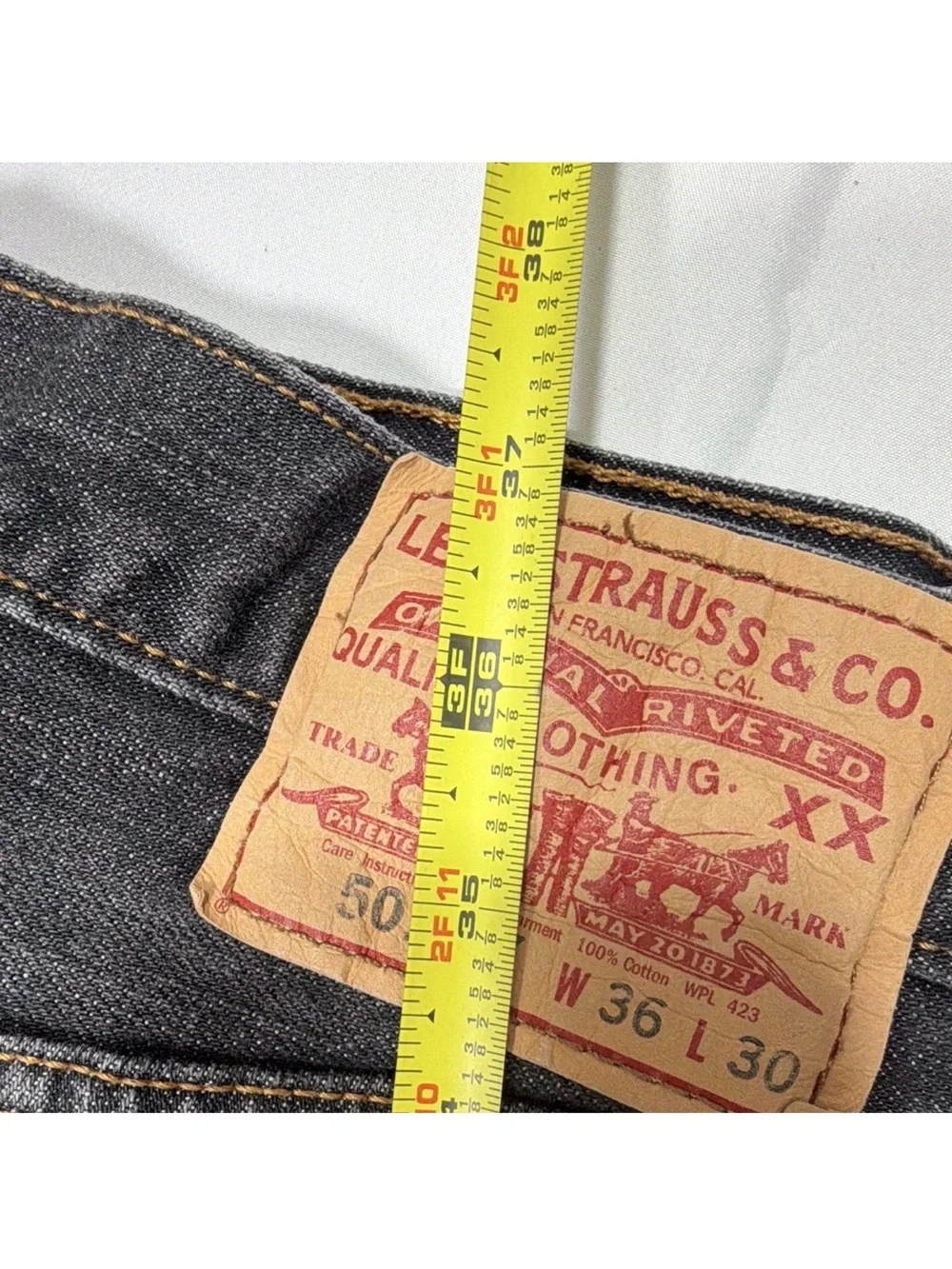 Levi's Men's Straight Jeans in Charcoal Gray